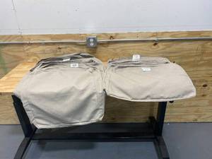 lot 80 image: HAMPTON BAY 11 Piece Laguna Point Putty Sectional Slipcover Set