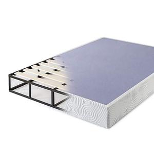 lot 98 image: ZINUS Metal Box Spring with Wood Slats 9 Inch Mattress Foundation  Sturdy Steel Structure  Easy Assembly, Twin