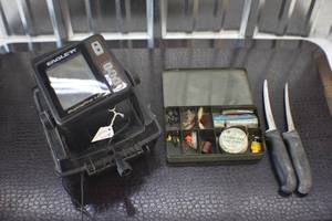 Fish locater and tackle box