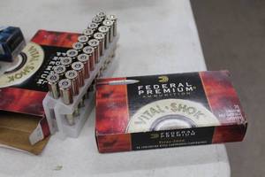 lot 416 image: Lot of ( 2 boxes ) Federal Ammunition Premium 270 Weatherby Mag. 130 Grain Trophy Bonded Tip Centerfire Rifle Cartridges ( 20 per box )