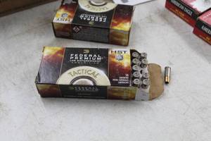 lot 431 image: Lot of ( 2 boxes ) Federal Ammunition Premium Law Enforcement 9mm Luger 147 Grain HST Tactical Centerfire Pistol Cartridges ( 50 per box )