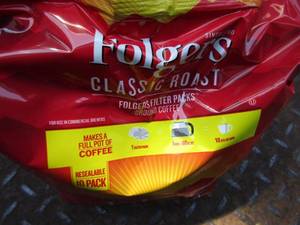 Folgers Filter Packs