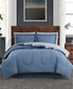 lot 35 image: Pem America Chambray Reversible Plaid Full Comforter