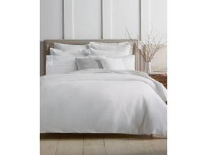 lot 2 image: Charter Club Damask Designs Diamond Dot 300-Thread Count 3-Pc. White FullQueen Comforter Set, Created for Macys