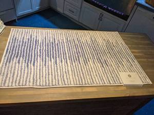 lot 65 image: Hotel Collection Textured Stripe Bath Rug