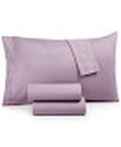 lot 74 image: Jessica Sanders Microfiber 4 Pc. Sheet Set, King, Light Purple