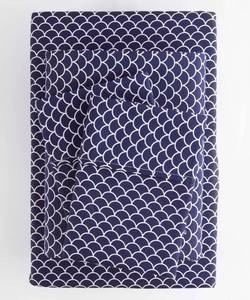 lot 79 image: Lenjoy Home Navy Scallops Sheets, Full