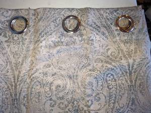 lot 136 image: Victorian Style Grommet Window Panel
