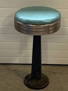 Antique Soda Fountain Stools 23� Tall (Base Is Over 15lbs)