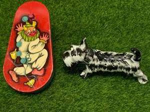 Antique Japanese Noisemaker & Japanese Salt Shaker Dog