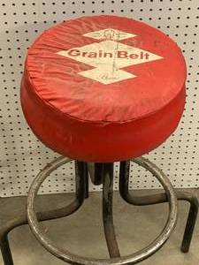 Vintage Grainbelt Beer Seat Stool Chair 30� Tall