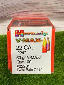 100 Rounds Vmax .22 Ammo Ammunition