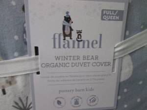 lot 17 image: Pottery Barn Kids FullQueen Flanne...