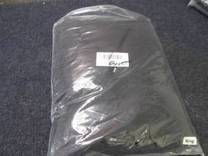 lot 56 image: 3 pc Black King Duvet Cover Set...