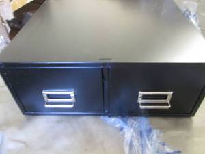 lot 75 image: Metal Double 5x8 Card File- dented...