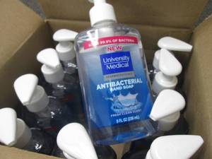 lot 105 image: 12- 8 oz Bottles Antibacterial Hand...