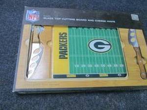 lot 138 image: Packers Glass Top Cutting Board & C...