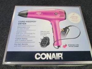 lot 147 image: Conair Cord Keeper Dryer 1875 watts...