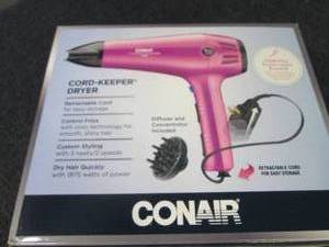 lot 148 image: Conair Cord Keeper Dryer 1875 watts...