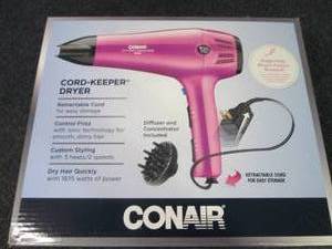 lot 150 image: Conair Cord Keeper Dryer 1875 watts...