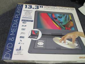 lot 154 image: Sylvania 13.3 inch Portable DVD Pla...