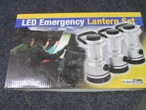 lot 161 image: Set of 3 Led Emergency Lantern Set...