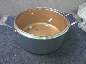 lot 182 image: Gotham Steel 5 qt Stock Pot...