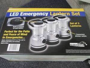 lot 194 image: Set of 3 Led Emergency Lantern Set...
