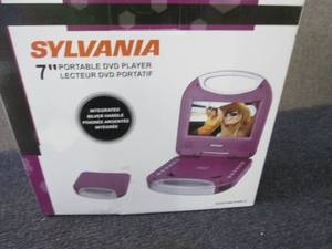lot 275 image: Sylvania 7 inch Portable DVD Player...