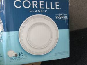 lot 281 image: Corelle Mystic Grey partial Dinnerw...