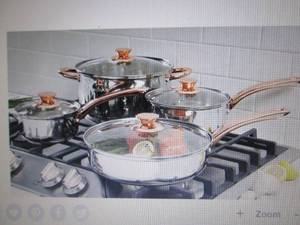 lot 326 image: Anston 8-pc. Cookware Set out of bo...