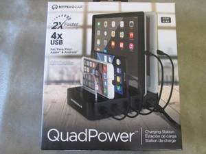 lot 421 image: HyperGear 4-Port USB Charging Stati...