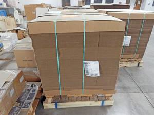 Large Pallet of 280 Made In America 34 x 13 x 7 Shipping Boxes