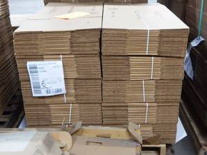 Large Pallet of 240 Made In America 34 x 13 x 7 Shipping Boxes
