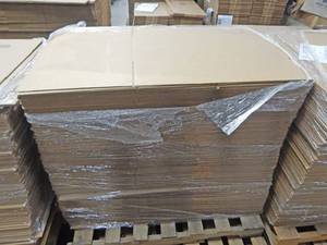 Large Pallet of 120 Corrugated 30 x 17 x 13 Shipping Boxes