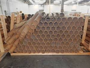 Huge Pallet of 4 Foot Long x 6 Inch Diameter Heavy Duty Shipping Tubes