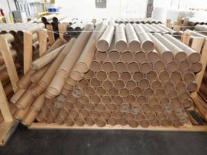Huge Pallet of 4 Foot Long x 6 Inch Diameter Heavy Duty Shipping Tubes