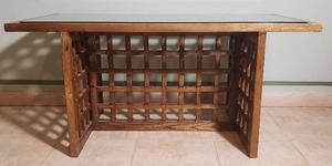 lot 9 image: Contemporary Lattice Cocktail Table