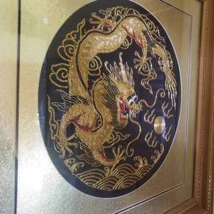 lot 85 image: Illuminated Dragon Embroidery