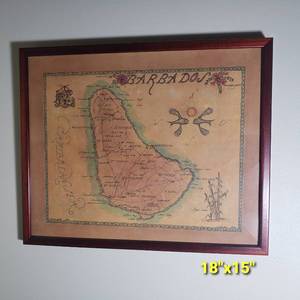 lot 110 image: Barbados Illuminated Map