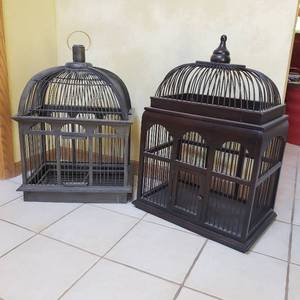 lot 141 image: Delicate Dcor Birdcage Set