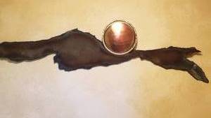 lot 18 image: Metal Art Sunset over the Mountains by Pederson