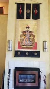 lot 1 image: Empress Xiaoxianchun Artist Commissioned Tapestry Wall Hanging