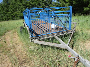 lot 2 image: Hydraulic Livestock Trailer