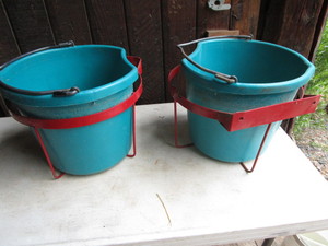 lot 233 image: Bucket Holders & Buckets