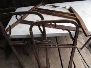 lot 238 image: Vintage Buck Saw, Harpoons