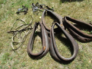 lot 242 image: Horse Collars, Bridles, Reins