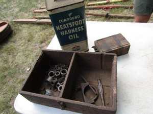 lot 248 image: Harness Oil Tin, Box, Coil
