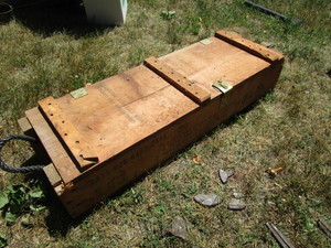 lot 257 image: Wooden Ammo Box