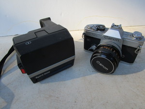 lot 131 image: Canon 35mm Camera, Polaroid